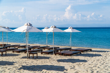 umbrellas on the beach
