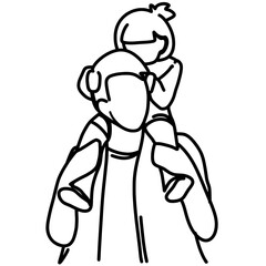 Father day line art