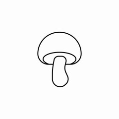 mushroom vegetable icon sign vector
