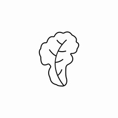 vegetable leaf green icon sign vector