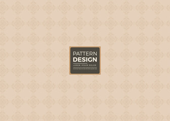 Elegant Beige and Brown Ornate Pattern Design Background