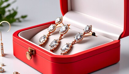 silver jewelry box with jewelry