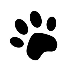 animal footprint icon vector on white background