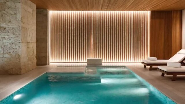 swimming pool in a hotel