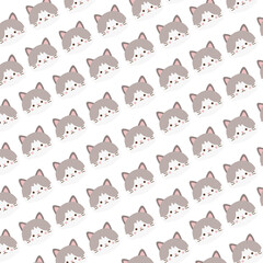 Cute Cartoon Cat Pattern