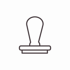 Obraz premium rubber stamp seal icon sign vector