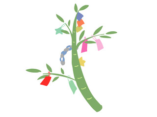 七夕飾り 主線なし