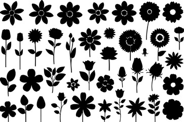 Floral Elements Vector Collection, Decorative Floral Vector Art, Elegant Floral Design Elements, Hand-Drawn Floral Vectors, Botanical Elements Vector Set, Vintage Floral Elements Art, Simple Floral Ve