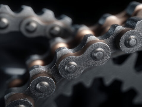 Gears with chain mechanical components.
