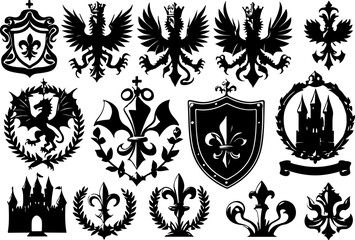 Fototapeta premium coat of arms with a crown