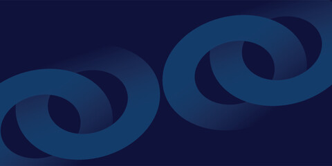 Abstract blue glowing geometric lines on dark blue background. Modern shiny blue circle lines pattern. Futuristic technology concept.eps10.