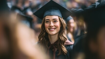 Graduate woman smile