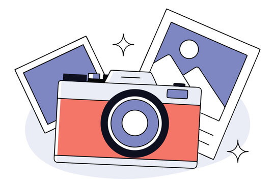 World photography day greeting card design august 19th celebration