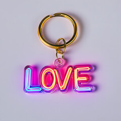 An Acrylic Keychain with a Neon Effect – Vibrant Personalized Accessory