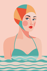 girl in a swimsuit