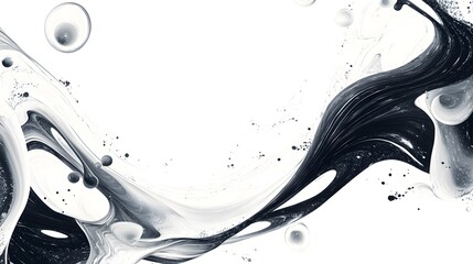 Artistic hand-sketched organic frames with amorphous blob designs, abstract bubbles, and vacant layout elements creating a sleek vector graphic on a crisp white canvas