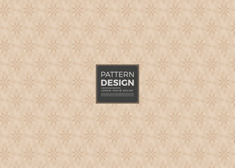 Beige Seamless Pattern Design with Intricate Knotwork Motifs
