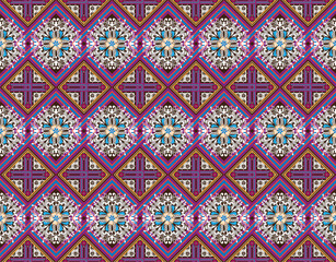 tribal pastel multicolor pastel Navajo seamless vector pattern. aztec abstract geometric art print in a sophisticated aztec style. Vector background with ethnic elements. 