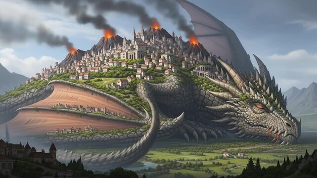 Dragon City: Volcanic Eruption on Sleeping Beast