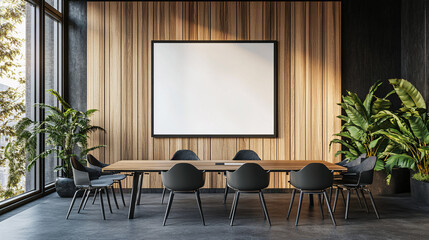 Modern Meeting Room Design Blank Canvas for Presentations