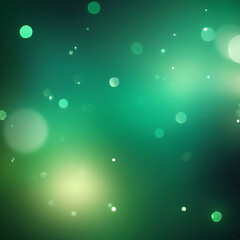 Modern green abstract background with glowing bokeh lights, soft gradient texture, smooth surface, elegant design elements, and festive decorative pattern | ai
