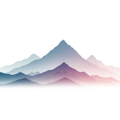 Fototapeta premium Serene Gradient Peaks