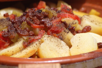 Tajine Close Up, Moroccan Traditional Food
