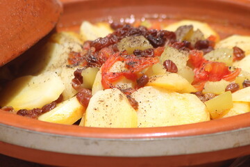 Tajine Close Up, Moroccan Traditional Food