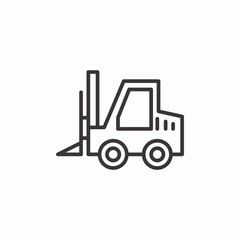 storehouse forklift icon sign vector