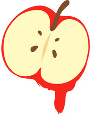 melting fruit clipart