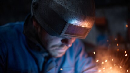 Fototapeta premium Welder at work.