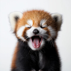 Obraz premium Lesser panda pose