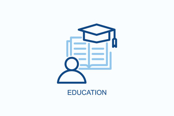 Education Icon Or Logo Isolated Vector Illustration