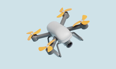 카메라 드론 아이콘 Drone with Camera Icon