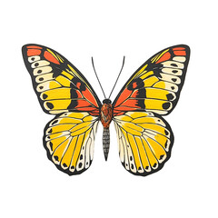 Obraz premium Beautiful jezebel butterfly detail