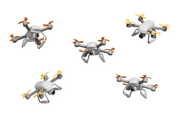 카메라 드론 아이콘 Drone with Camera Icon