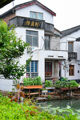 Obraz premium 上海近郊・水郷の街 朱家角