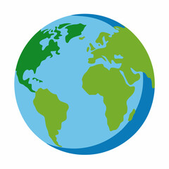 Globe Vector Illustration | Generative AI and Linocut Silhouette Earth Design