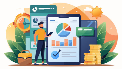 vector illustration of a business icons