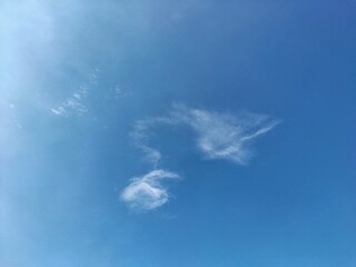 Whispy Clouds Adorning a Clear Blue Sky