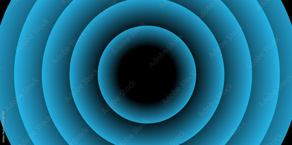 Wall mural minimal abstract circles vector gradient. modern abstract light blue neon bubble background. abstrac