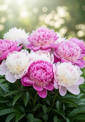 bouquet of pink peony