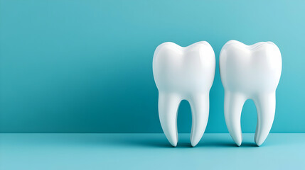 Dental implant model of molar tooth, cut out, as a concept of implantation teeth and dental surgery. Based on Generative AI