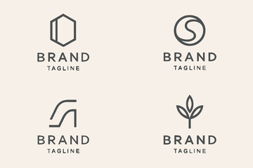 Minimalist Logo Design Simple Geometric and Abstract Brand Identity Concepts