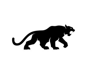 black panther silhouette icon design