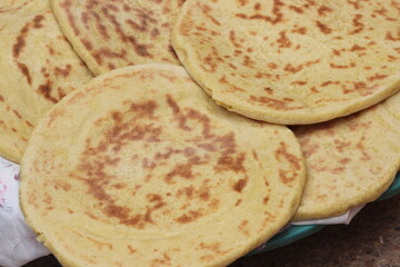 Traditional Moroccan Bread Close Up