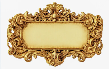 Elegant Gold Ornate Frame  Perfect for Luxury Designs and Vintage Projects