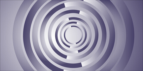 Concentric linear offset white and color gradient rings of circles steps from top background wallpaper banner backer technology design, website backgrounds, and social media graphics.