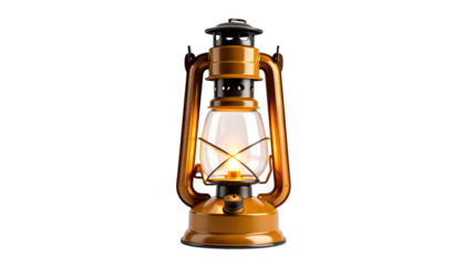 Vintage lantern with flame