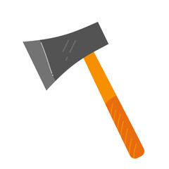 axe hand tools illustration in flat design style